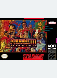 ROMANCE OF THE 3 KINGDOMS III - Super Nintendo