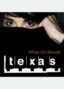 WHITE ON BLONDE