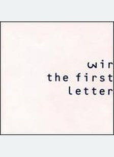 FIRST LETTER