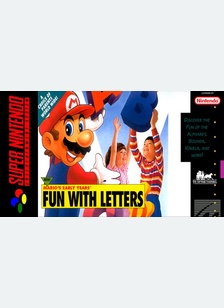 MARIOS EARLY YEARS:FUN LETTERS - Super Nintendo