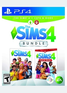Sims 4 + Sims 4 Cats & Dogs Bundle - Playstation 4