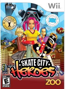 SKATE CITY HEROES (USES WII FI - Nintendo Wii