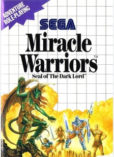 MIRACLE WARRIORS:SEAL OF THE - Sega Master System