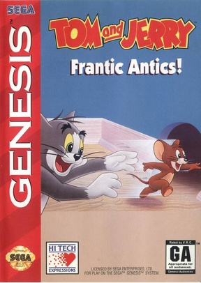 TOM & JERRY:FRANTIC ANTICS - Sega Genesis