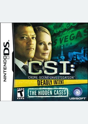 CSI Deadly Intent The Hidden Cases - Nintendo DS