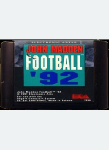 MADDEN NFL 92 - Sega Genesis