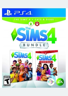 Sims 4 + Sims 4 Cats & Dogs Bundle - Playstation 4