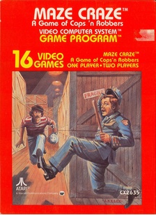 MAZE CRAZE: GAME OF COPS & ROB - Atari 2600
