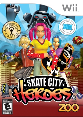SKATE CITY HEROES (USES WII FI - Nintendo Wii