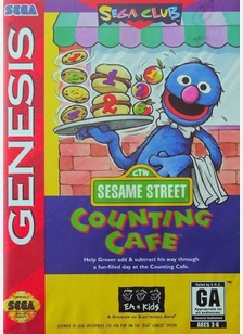 SESAME STREET:COUNTING CAFE - Sega Genesis