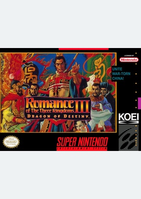 ROMANCE OF THE 3 KINGDOMS III - Super Nintendo