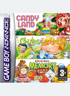 CANDY LAND/CHUTES/MEMORY - Game Boy Advanced