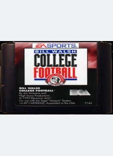 BILL WALSH COLLEGE FOOTBALL - Sega Genesis