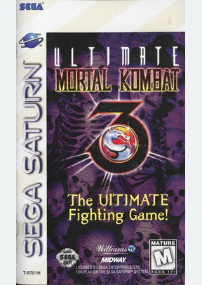 ULTIMATE MORTAL KOMBAT 3 - Sega Saturn