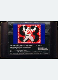 MADDEN NFL 93 - Sega Genesis
