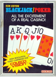 KEN USTON BLACKJACK POKER - ColecoVision