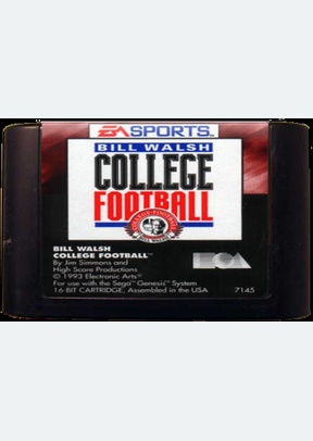 BILL WALSH COLLEGE FOOTBALL - Sega Genesis