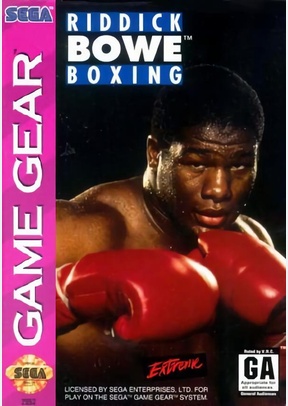 RIDDICK BOWE BOXING - Sega Game Gear