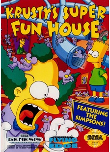 KRUSTYS SUPER FUN HOUSE - Sega Genesis