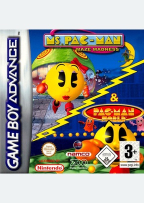 MS. PAC-MAN:MAZE MADNESS/WORLD - Game Boy Advanced