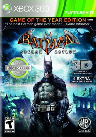 Batman Arkham Asylum Game of the Year Edition - Xbox 360 Game