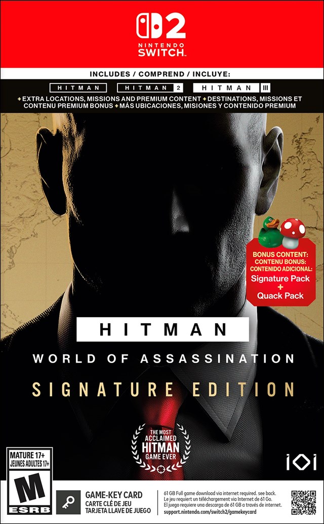 HITMAN:WORLD OF ASSASSINATION - SWITCH 2 (KEY CARD