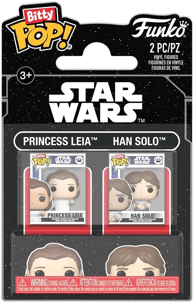 BITTY POP! HAN/LEIA 2PK - NEW