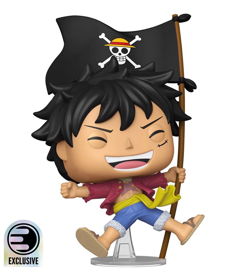 POP! MONKEY D LUFFY W/FLAG - NEW