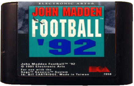 MADDEN NFL 92 - Sega Genesis - USED