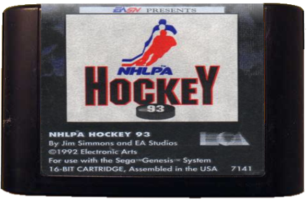 NHLPA HOCKEY 93 - Sega Genesis - USED