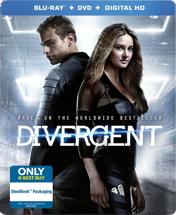 DIVERGENT (STEELBOOK/BR/DVD) - USED