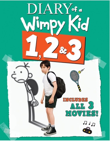 Diary of a Wimpy Kid: 1, 2, & 3 - NEW