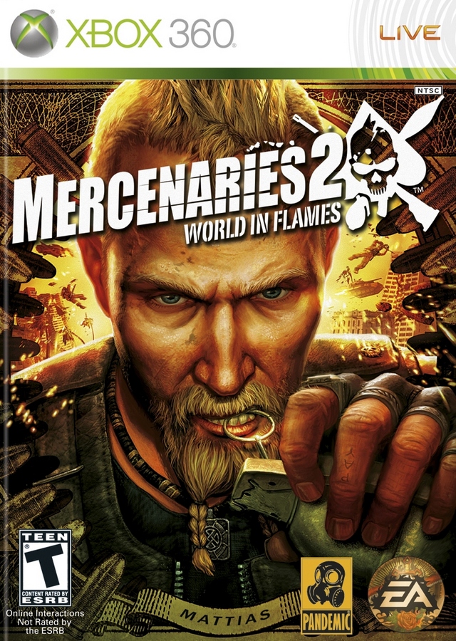 MERCENARIES 2:WORLD IN FLAMES - Xbox 360 - USED